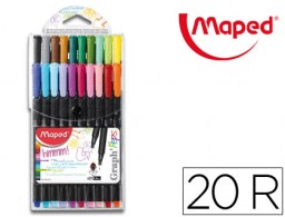 20 rotuladores Maped graph'peps colores surtidos